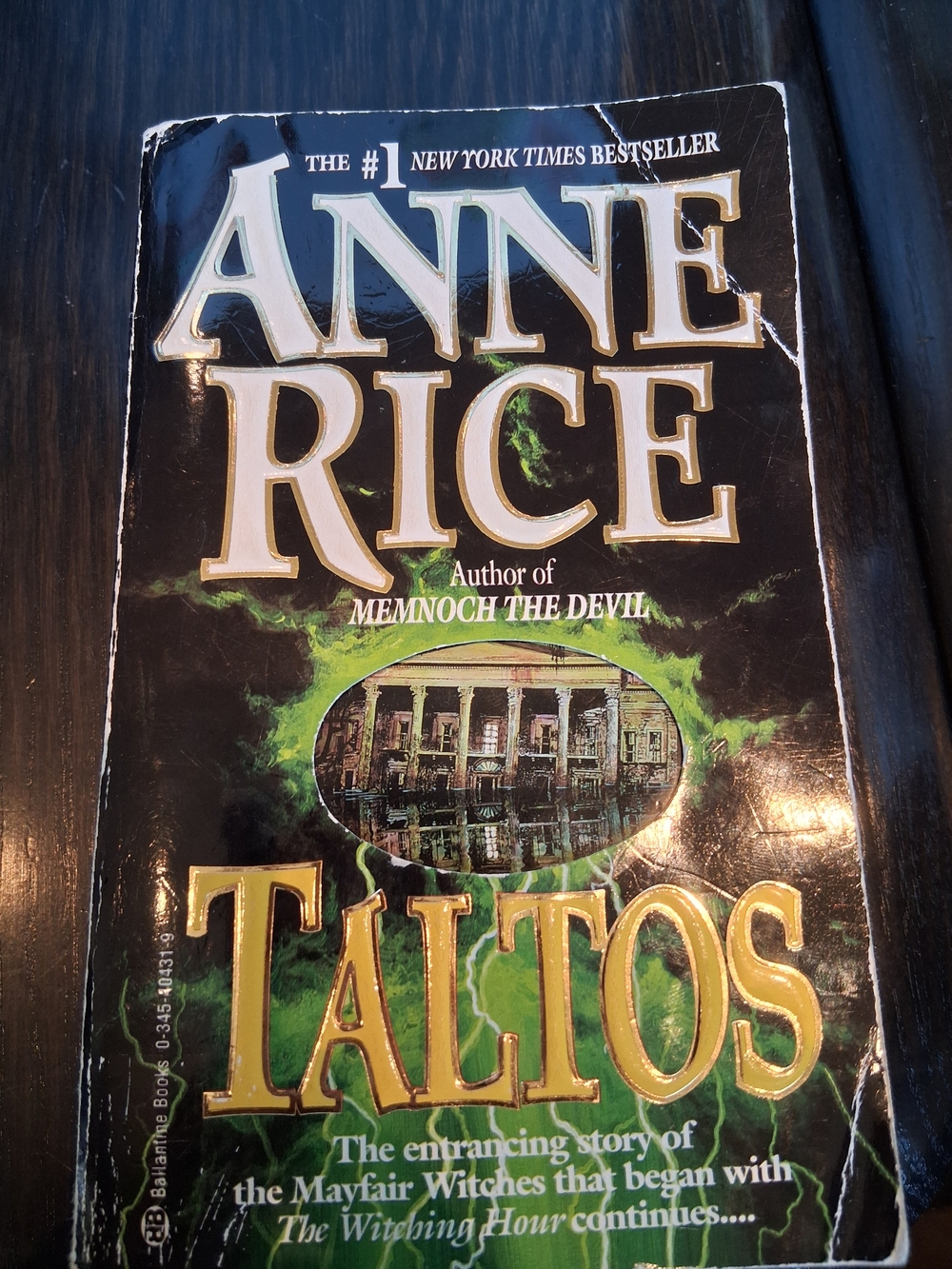 Taltos Hardcover-Style Black and Green Book Cover